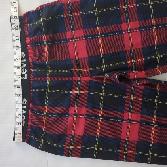 Levi's Plaid Pajama Pants Boys 14 Red Blue - Picture 9 of 11